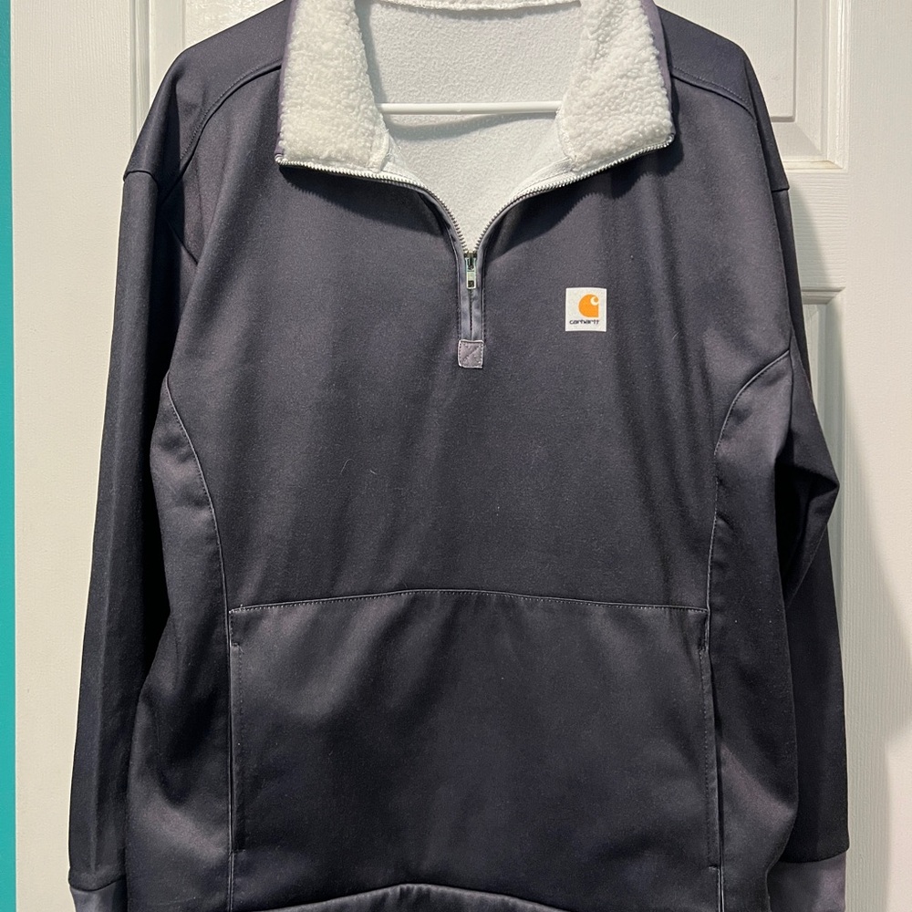 Carhartt Men's Gray Zip-Up Sweater